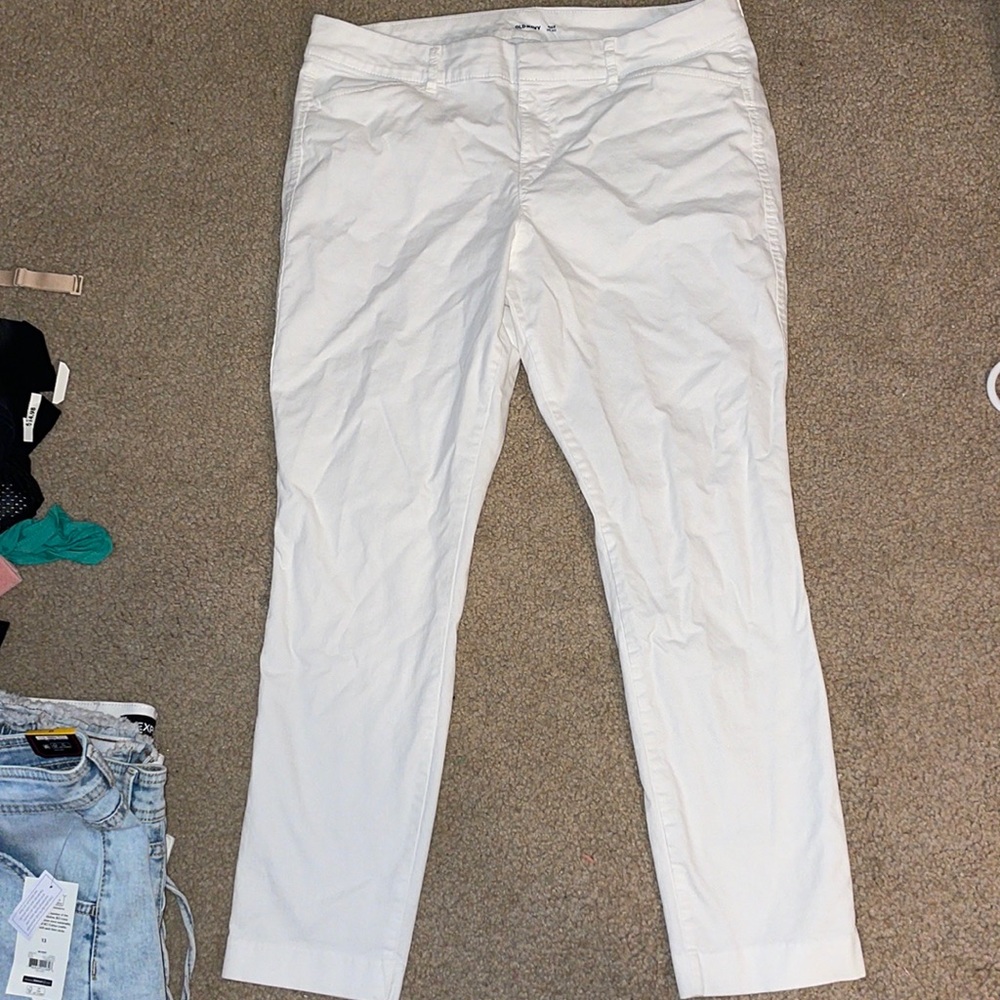 White pixie pants